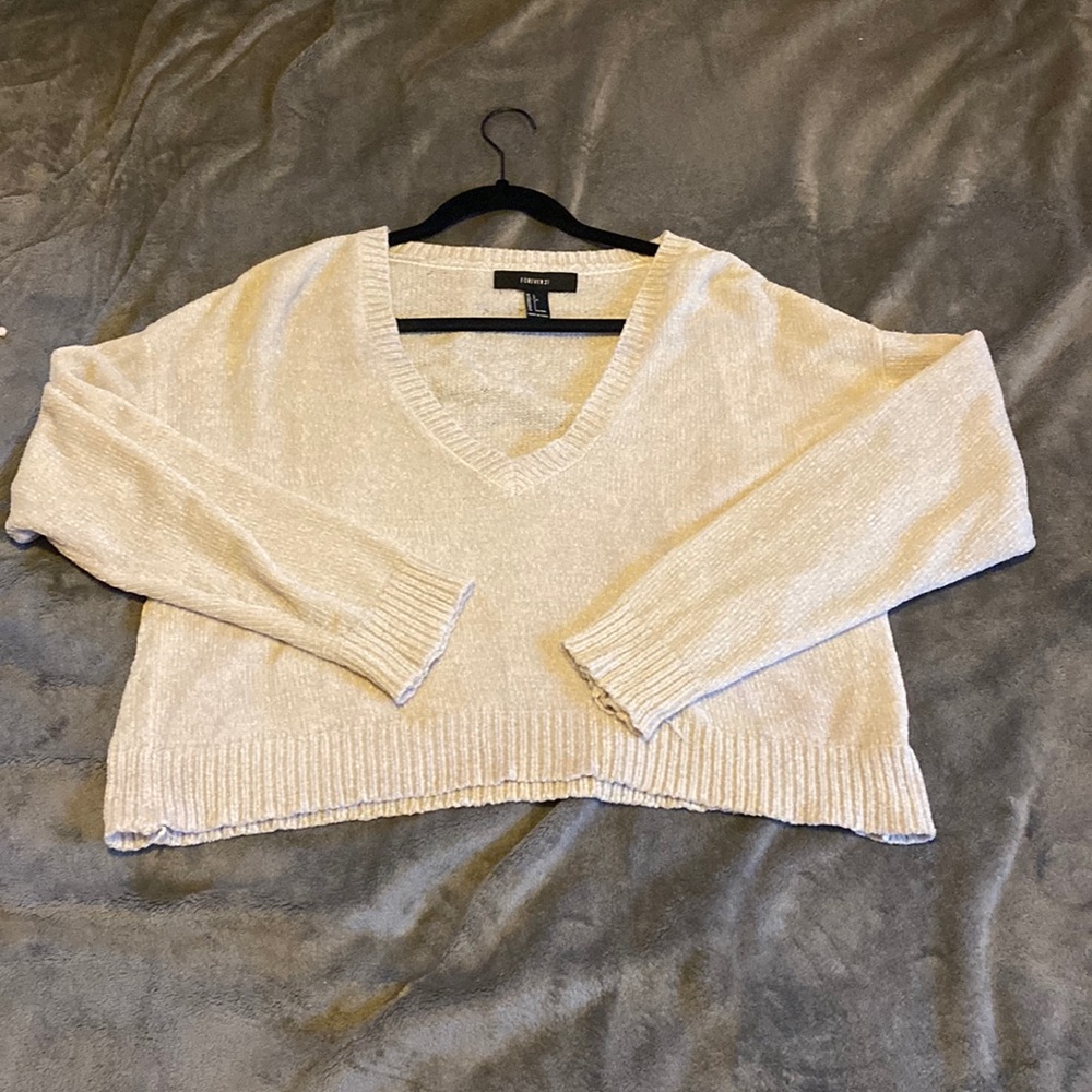 Forever 21 cropped sweater! Size large